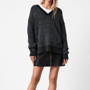 Women’s ALLSAINTS Quinta Shine Jumper NWOT Small